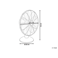 Beliani Namizni ventilator 42 cm srebrn WENSUM