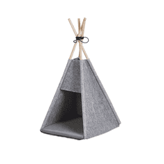 Beliani Šotor Teepee za živali 35 x 40 cm siv ULUBEY