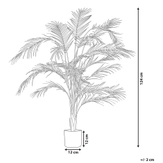 Beliani Umetna lončnica 120 cm ARECA PALM