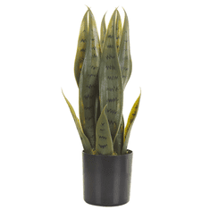 Beliani Umetna rastlina v loncu 40 cm SNAKE PLANT