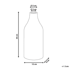 Beliani Vaza za rože 30 cm belo-modra CALLIPOLIS