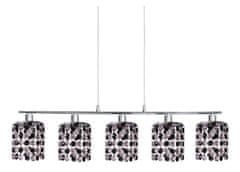 shumee ROYAL obesek 5X40W G9 Chrome kristali črna