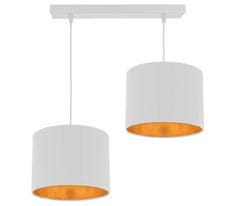 Greatstore ATLANTA Pendant White 2X40W E27 Belo senčilo