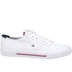 Tommy Hilfiger Čevlji bela 44 EU Core Corporate Canvas Vulc