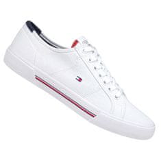 Tommy Hilfiger Čevlji bela 44 EU Core Corporate Canvas Vulc