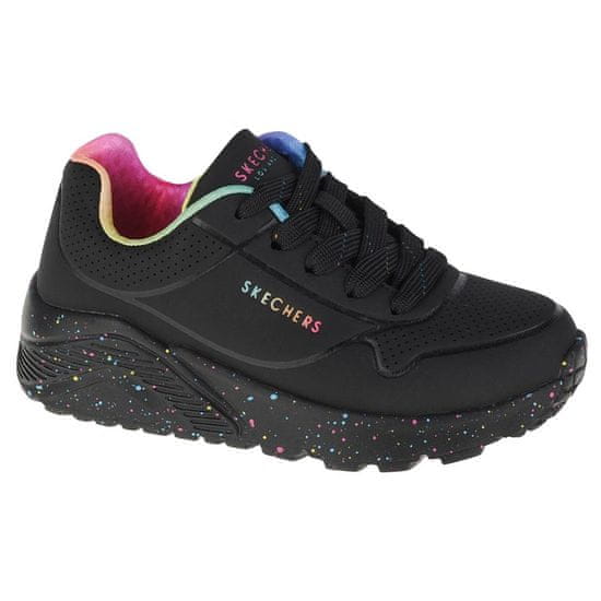 Skechers Čevlji črna Uno Lite Rainbow Speckle