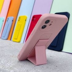 MG Kickstand silikonski ovitek za Samsung Galaxy A12, črna