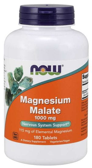 NOW Foods Magnezijev malat, 180 tablet