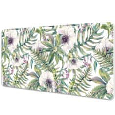 Decormat Podloga za pisalno mizo White flowers 90x45 cm 