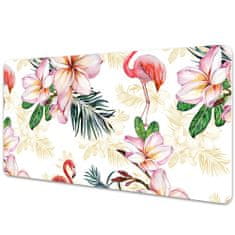 Decormat Podloga za pisalno mizo Flamings in flowers 90x45 cm 