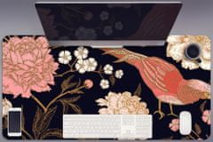 Decormat Podloga za pisalno mizo Peony with a bird 90x45 cm 