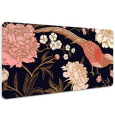 Decormat Podloga za pisalno mizo Peony with a bird 90x45 cm 