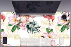 Decormat Podloga za pisalno mizo Flamings in flowers 90x45 cm 