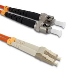 Qoltec qoltec patchcord optično vlakno lc/upc - st/upc | multimode | 50/125 | om2 | duplex | 2m