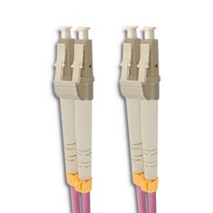 Qoltec qoltec patchcord optično vlakno lc/upc - lc/upc | multimode | 50/125 | om4 | duplex | 5m