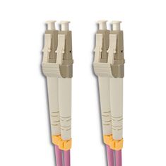 Qoltec qoltec patchcord optično vlakno lc/upc - lc/upc | multimode | 50/125 | om4 | duplex | 3m