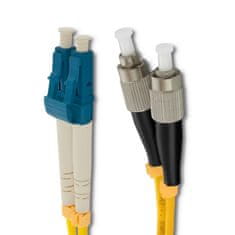 Qoltec povezovalni kabel iz optičnih vlaken lc/upc - fc/upc | enomodni | 9/125 | g652d | duplex | 2m