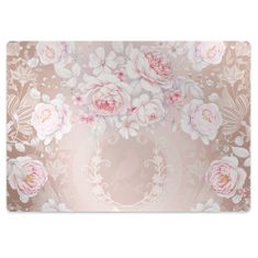 Decormat Podloga za stol White roses 100x70 cm 