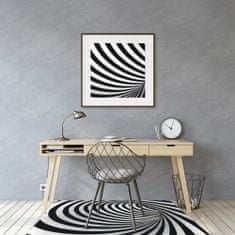 Decormat Podloga za stol Črno -beli vrtinec 140x100 cm 
