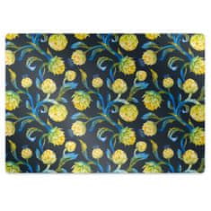 Decormat Podloga za pisalni stol Artichoke flowers 100x70 cm 