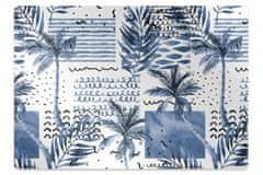 Decormat Podloga za stol Blue palm 100x70 cm 