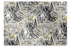 Decormat Podloga za stol Black leaves 120x90 cm 