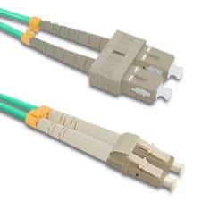 Qoltec qoltec patchcord optično vlakno lc/upc - sc/upc | multimode | 50/125 | om4 | duplex | 3m