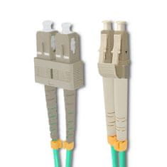 Qoltec qoltec patchcord optično vlakno lc/upc - sc/upc | multimode | 50/125 | om4 | duplex | 3m