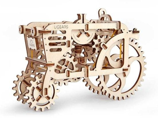 UGEARS 3D lesena mehanska sestavljanka Traktor