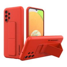 slomart wozinsky kickstand case silikonski ovitek s stojalom za samsung galaxy a13 5g rdeč