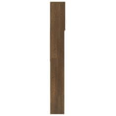 Vidaxl Kopalniška omarica rjavi hrast 64x25,5x190 cm