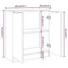 shumee Omara, hrast sonoma, 60x30x70 cm, material na osnovi lesa