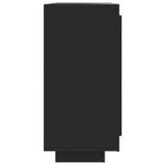 Vidaxl Omara, črna, 92x35x75 cm, material na osnovi lesa