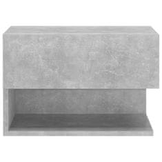 Vidaxl Nočne omarice za obešanje, 2 kosa, betonsko siva