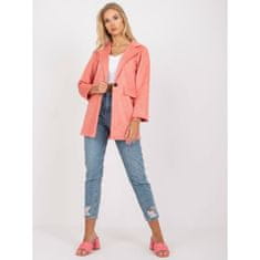 ITALY MODA Ženska jakna z dolgimi rokavi iz eko usnja IRMINA peach DHJ-MA-15286.88_385168 XL