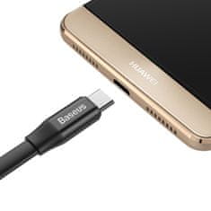 BASEUS Ploski kabel USB-C Kabel USB-C z držalom 2A 23 cm črn