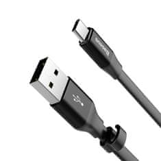 BASEUS Ploski kabel USB-C Kabel USB-C z držalom 2A 23 cm črn