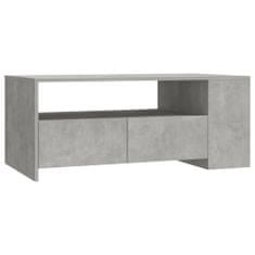 Vidaxl Kavna mizica, beton, 102x55x42 cm, material na osnovi lesa