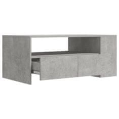 Vidaxl Kavna mizica, beton, 102x55x42 cm, material na osnovi lesa