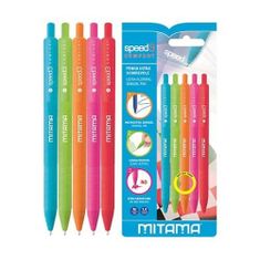 Set kemičnih svinčnikov 5 barv