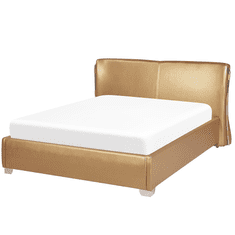 Beliani Zlata luksuzna postelja 140x200 cm PARIZ