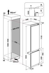 Whirlpool Vgradni hladilnik WHC20 T352