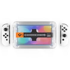 slomart spigen glas.tr "ez fit" 2-pack nintendo switch oled kaljeno steklo