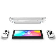 slomart spigen glas.tr "ez fit" 2-pack nintendo switch oled kaljeno steklo