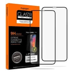 slomart Steklo za ogledalo spigen glass fc 2-pack iphone 11 pro black