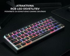 Genesis Thor 660 gaming tipkovnica, mehanska, USB-C, Bluetooth, RGB LED, črna