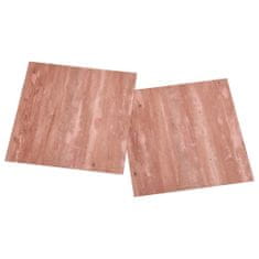 Greatstore Samolepilne talne plošče 55 kosov PVC 5,11 m2 rdeče
