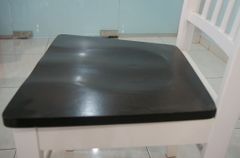 CASARREDO Oblazinjen jedilni stol ALICANTE bela/wenge