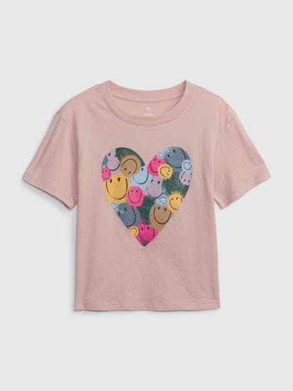 Gap Otroške Majica organic srdce
