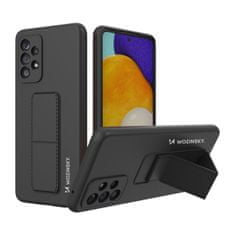 slomart wozinsky kickstand case silikonski ovitek s stojalom za samsung galaxy a73 črn